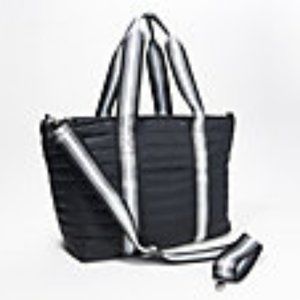 Think Royln Large Nylon Tote w/ Webbing Strap - Wingman /Black Noir